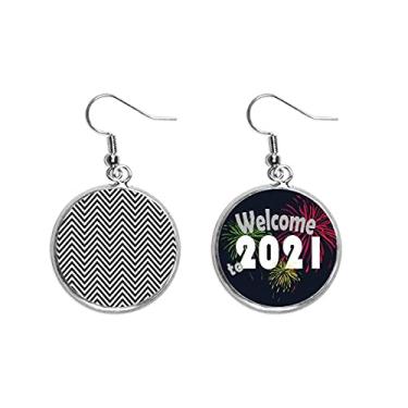 Imagem de Illusion Line Repeat Mountain Ear Pendants Jewelry 2021 Blessing