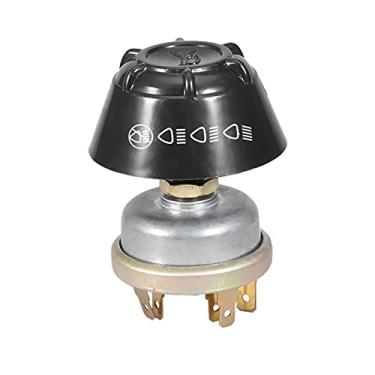 Imagem de Interruptor de luz de trator de 12 V, interruptor de luz/buzina à prova d'água, botão de chifre, botão de metal para trator