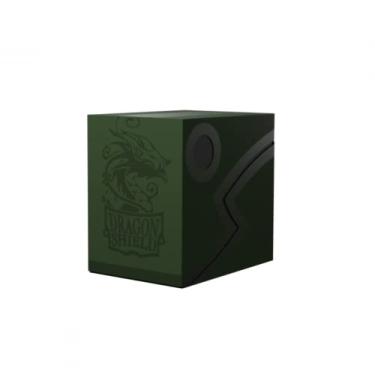 Imagem de Dragon Shield Card Deck Box – Dupla Shell: Verde Floresta/Preto – Durável e Resistente TCG, Armazenamento de Cartas OCG – Compatível com Pokemon Yugioh Commander e MTG Magic: The Gathering Cards
