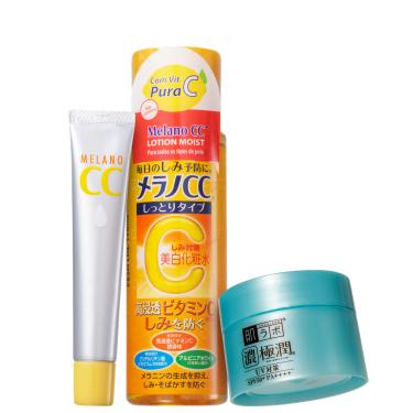 Imagem de Kit Hada Labo Melano CC FPS 50 (3 Produtos)