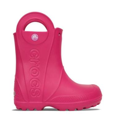 Imagem de Bota Crocs Handle It Rain Boot Kids  Candy Pink