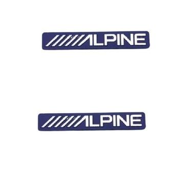Imagem de 2U Adesivo Emblema Falante Caixa Som Box Musica Alpine Amg