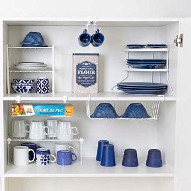 Imagem de Organizador de Armário de Cozinha kit com 5 Suportes Aramado