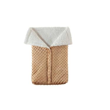 Imagem de Porta Bebê Saco De Dormir Com Sherpa Dourado