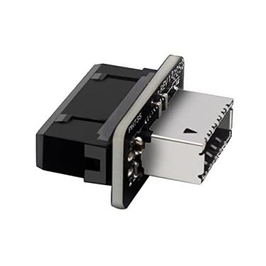Imagem de 1 conector conversor adaptador USB 3.0 19 pinos USB3.1 Tipo-E para placa mãe acessório compacto