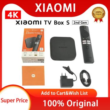 Global Version Xiaomi Mi TV Box S 2nd Gen 4K Ultra HD BT5.2 2GB