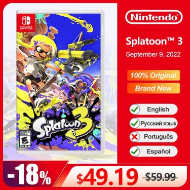 Imagem de Cartão de Jogo Físico Oficial para Nintendo Switch  Splatoon 3  100% Cartão de Jogo Oficial