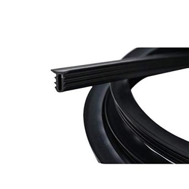 Imagem de Tira de para-brisa de carro, 26 x 24 x 2 1,6 m preta tira de para-brisa de borracha para porta de carro para painel de carro bordas de para-brisa à prova de poeira tiras de vedação anti-ruído guarnição (preto)