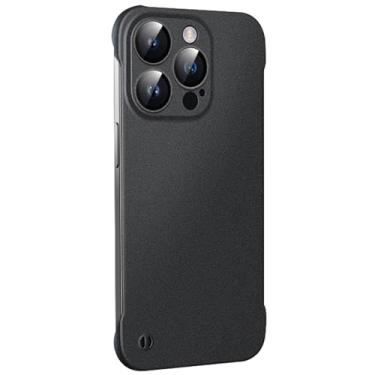 Imagem de LXURY Capa para iPhone 15 Pro Max/15 Pro/15 Plus/15, ultrafina, sem borda, capa à prova de choque, compatível com carregamento sem fio, capa de telefone fosca, preta, 15 Plus
