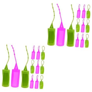 Imagem de DOITOOL 24 Pçs Garrafa Cilíndrica Manga De Silicone Perfume Portátil Garrafa Protetora Manga Silicone Proteger Caso Garrafa Protetores De Silicone Acessórios De Viagem Limpo Sílica Gel