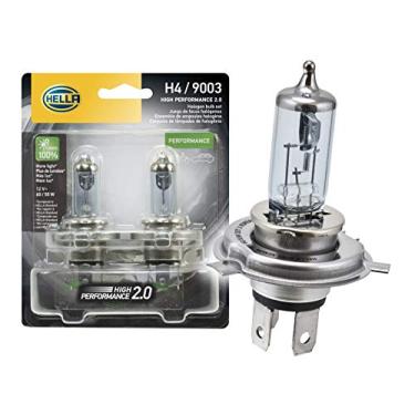 Imagem de Par Lâmpada Halógena Hella H4 HP 2.0 - High Performance - 12V - 60/65W
