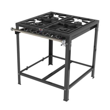 Imagem de Fogão 4 Bocas 2 Duplas E 2 Simples Queimadores Ferro Fundido Baixa Pressão Pmsd-42 G2 - Progás