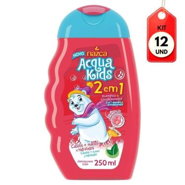 Imagem de Kit C-12 Nazca Acqua Kids 2 Em 1 Algodão Doce Shampoo 250ml