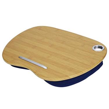Imagem de Mesa de escrita portátil para aprendizagem ao ar livre com apoio de cabeça e mesa multifuncional, mesa para laptop, para mesa de cabeceira ao ar livre.(azul)