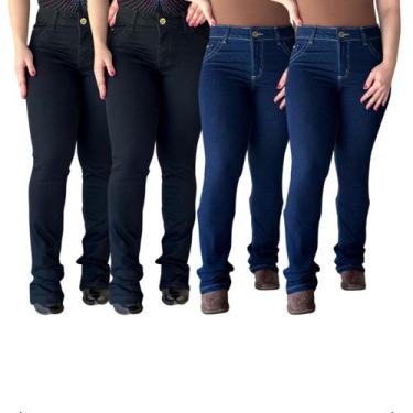 Imagem de Kit 4 Calças Jeans Feminina Nossa Terra Country