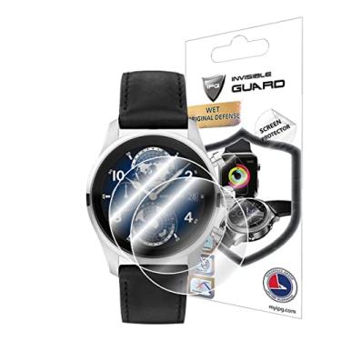 Imagem de IPG Protetor de tela para relógio inteligente Montblanc Summit 3 (2 unidades) Película transparente ultra HD invisível antiarranhões - suave/autorreparador/sem bolhas - para Summit 3