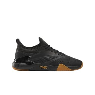 Imagem de Reebok Tênis unissex adulto Nano Court, Preto/Cinza 6/Ouro Heritage, 8.5 Women/7 Men