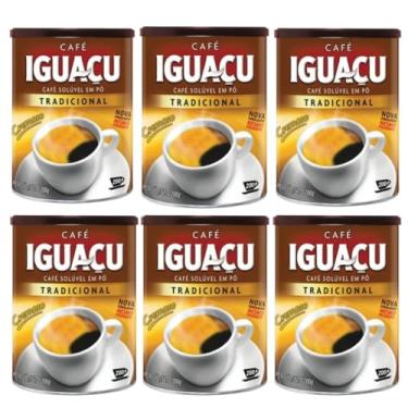 Imagem de Café Iguaçu Solúvel Em Pó Lata 200g Kit C/6 Unidades