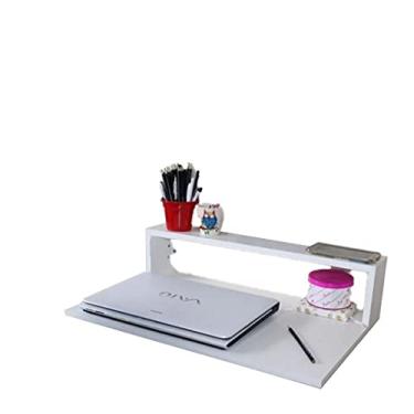 Imagem de MESA SUSPENSA NOTEBOOK-BRANCA. MATERIAL: CONFECCIONADO 100% EM MDF DE REFLORESTAMENTO, COM ESPESSURA DE 15 MM, E NAS BORDAS FRONTAIS, SÃO COLOCADAS FITAS DE PVC QUE EMBELEZAM E AUMENTAM A DURABILIDADE, AINDA CONTA COM O ACABAMENTO FEITO A MÃO, PARA GARANTIR A TOTAL QUALIDADE DO PRODUTO.