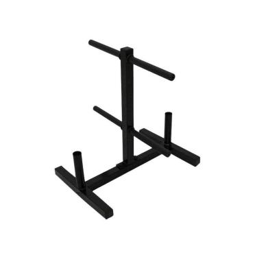 Imagem de Suporte Expositor Para Anilhas E Barras Musculação Fitness