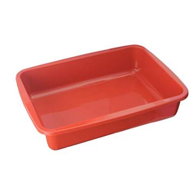 Imagem de Tudo Pet Bandeja Higiênica Grande Vermelha Para Gatos