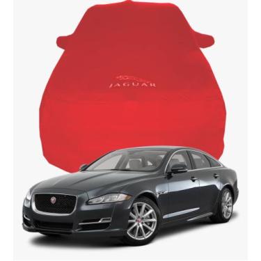 Imagem de Capa de Carro Jaguar XJ Tecido  Lycra Premium - Cadilhe Capas, Vermelh