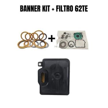 Imagem de Banner kit com filtro do câmbio automático 62te - TRANSNATION