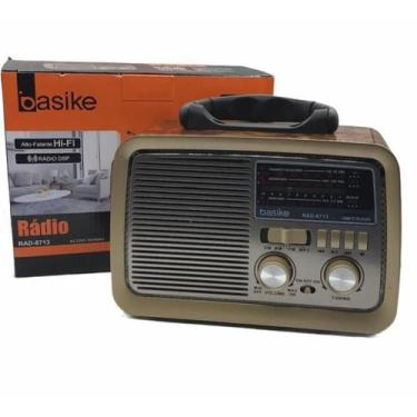 Imagem de Radio Retro Vintage - Fm Am Bluetooth Usb Lanterna - BASIKE