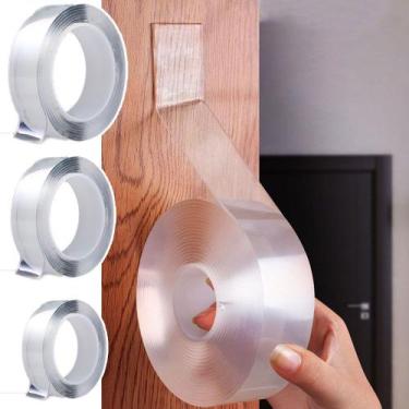 Imagem de Fita Dupla Face Extra Forte Transparente NanoGel Silicone Mágica Adesi