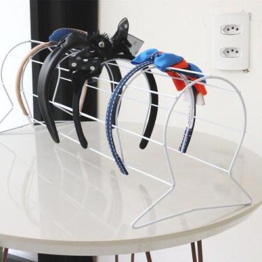 Imagem de Expositor de Tiara Aramado Individual - Branco - 0,50 m - LM Balcoes