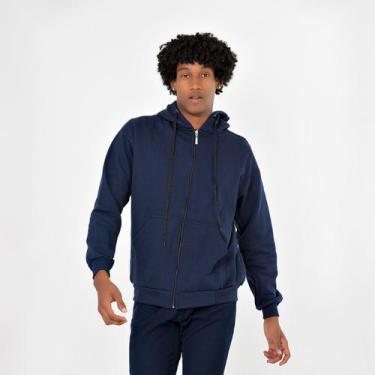 Imagem de Blusa Moletom Grosso C/ Touca e de Zipper C/ 40% De Desconto - Estilo 