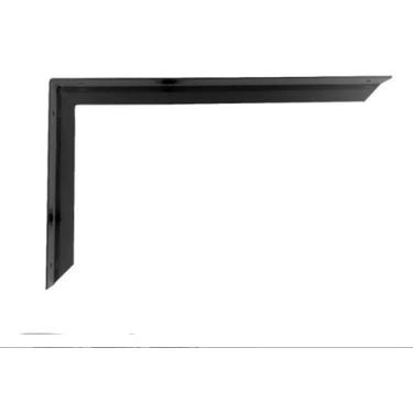 Imagem de Kit 2 Suporte Mão Francesa Reforçada Prateleira Pia Bancada 50Cm Preto