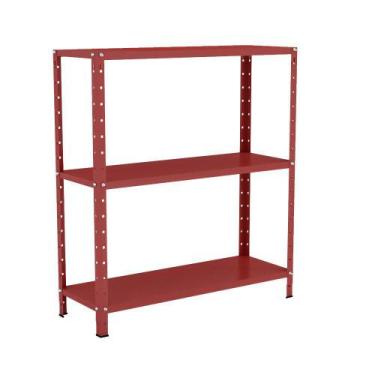 Imagem de Estante 3 Prateleiras Aço Livros Quarto Cozinha Fer EAF007 - Elite Aço