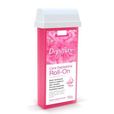 Imagem de Kit 02 Refil Cera Depilatória Roll On Rosa Depilflax 100g