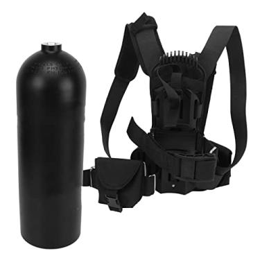 Imagem de Mochila Scuba, Mochila Tanque Scuba Equipamento de Mergulho Ajustável Suporte para Tanque Scuba Mochila Estrutura Interna Mochilas para Mergulho Natação Operações Subaquáticas (4L)