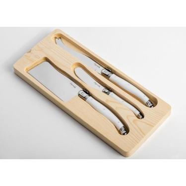 Imagem de Conjunto de 3 facas queijo LAGUIOLE LA TOUR Luxo - branco