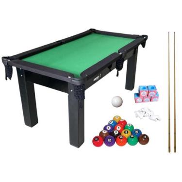 Imagem de Mesa de Sinuca/Snooker/Bilhar com kit Impar Sports, Verde