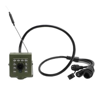 Imagem de Câmera de Segurança, Câmera de Segurança de Visão Noturna Com Luz Infravermelha Grande Angular Wi Fi de 2,4 GHz, 10 LEDs, Detecção de Movimento, Câmera de Segurança Interna