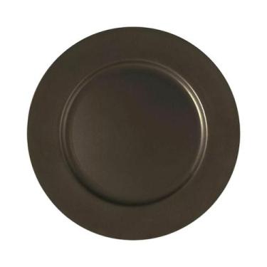 Imagem de Sousplat Em Polipropileno 33cm Rafimex, Preto