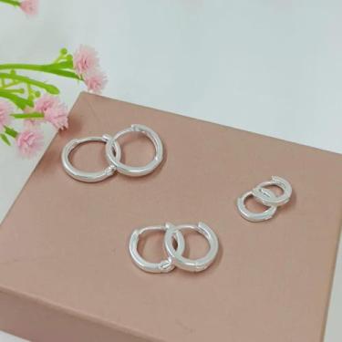 Imagem de Trio de argolas Folheadas a Prata - Shekináh joias