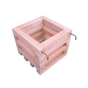 Imagem de Cachepot Quadrado para Vasos 15x15 cm Em Madeira Maciça de Eucalipto S