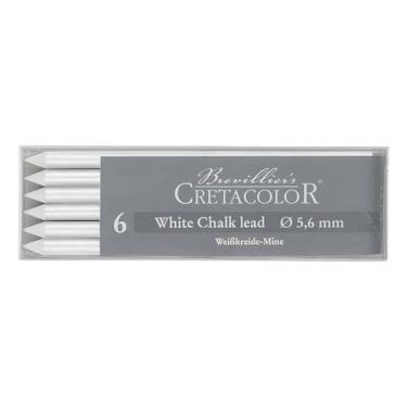 Imagem de Mina de Giz White Chalk 5,6mm Cretacolor 6 Unidades