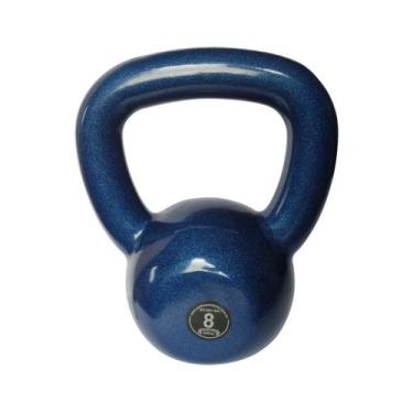 Imagem de Kettlebell Emborrachado Treinamento Funcional Fitness 8,0 Kg - ANILHAS
