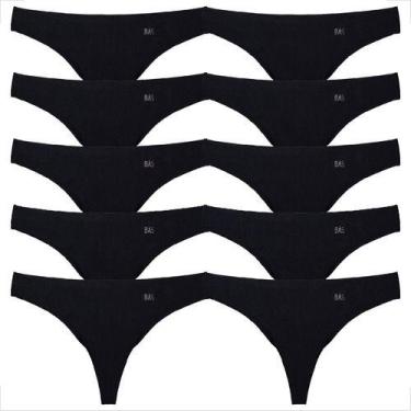 Imagem de Kit 10 Tangas Fio Corte A Laser Feminina Moderna Atacado - Básica Lind