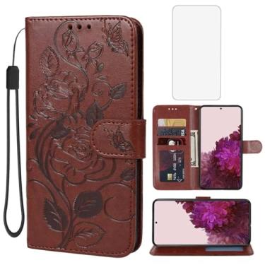 Imagem de Yerebel Capa carteira para Galaxy S22 Plus, Samsung S22+ 5G SM-S906U com protetor de tela de vidro temperado, capa flip de couro com suporte para cartão de crédito para Samsung Galaxy S22 Plus 5G