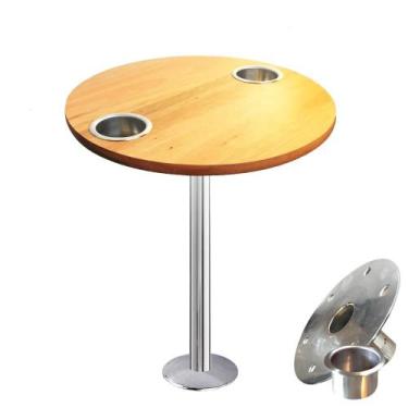 Imagem de MN-CIRCULAR Mesa Náutica Para Barcos, Lanchas E Afins Circular De 45cm