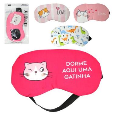 Imagem de Mascara de poliester para dormir estampas sortidas 18x8,5cm - FWB