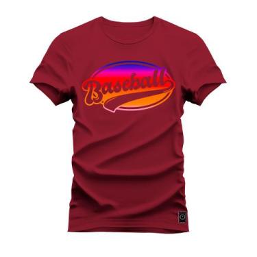 Imagem de Camiseta Estampada Premium Algodão Base Ball Colors - Nexstar, M, Bord
