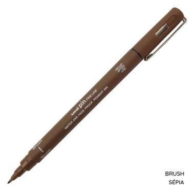Imagem de Caneta Nanquim UNI PIN Brush, Sépia