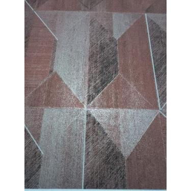 Imagem de Papel de parede importado, lavável geométrico - Ava143. - Edantex